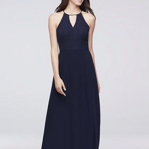 Chiffon Keyhole Bridesmaid Dress